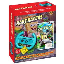 Nickelodeon Kart Racers Bundle + Wheel Accessory Nintendo Switch Game [Code in a Box] (Nintendo Switch)